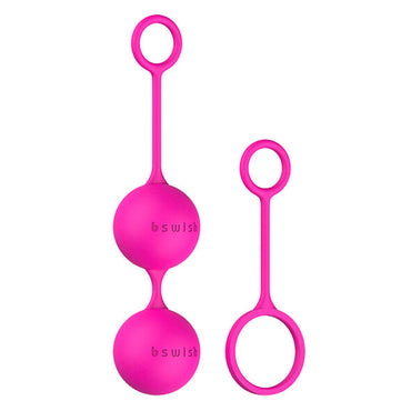 Train your pelvic floor with B Swish Bfit Classic Kegel Balls. Soft, hypoallergenic silicone, two harnesses, and adaptable weight options for progressive Kegel exercises.1
