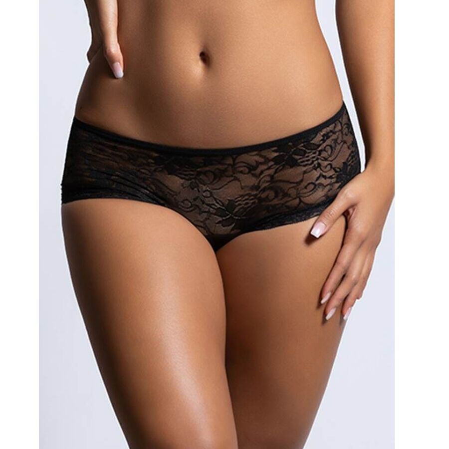 Queen Lingerie - Floral Lace Panties Back Opening L/Xl