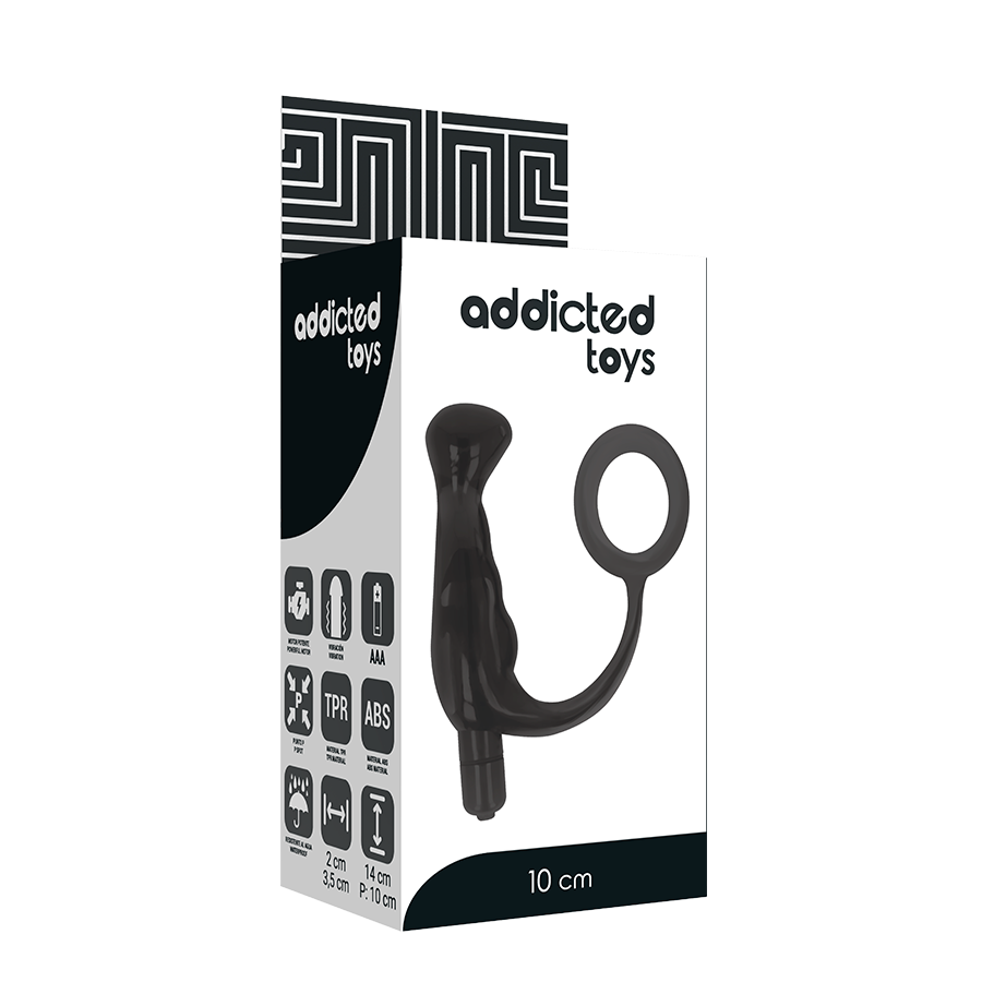 Discover intense P-spot pleasure with the Addicted Toys Vibrator Prost Tico Black. Made from medical-grade silicone, this waterproof, quiet massager boosts erections and enhances male pleasure.5