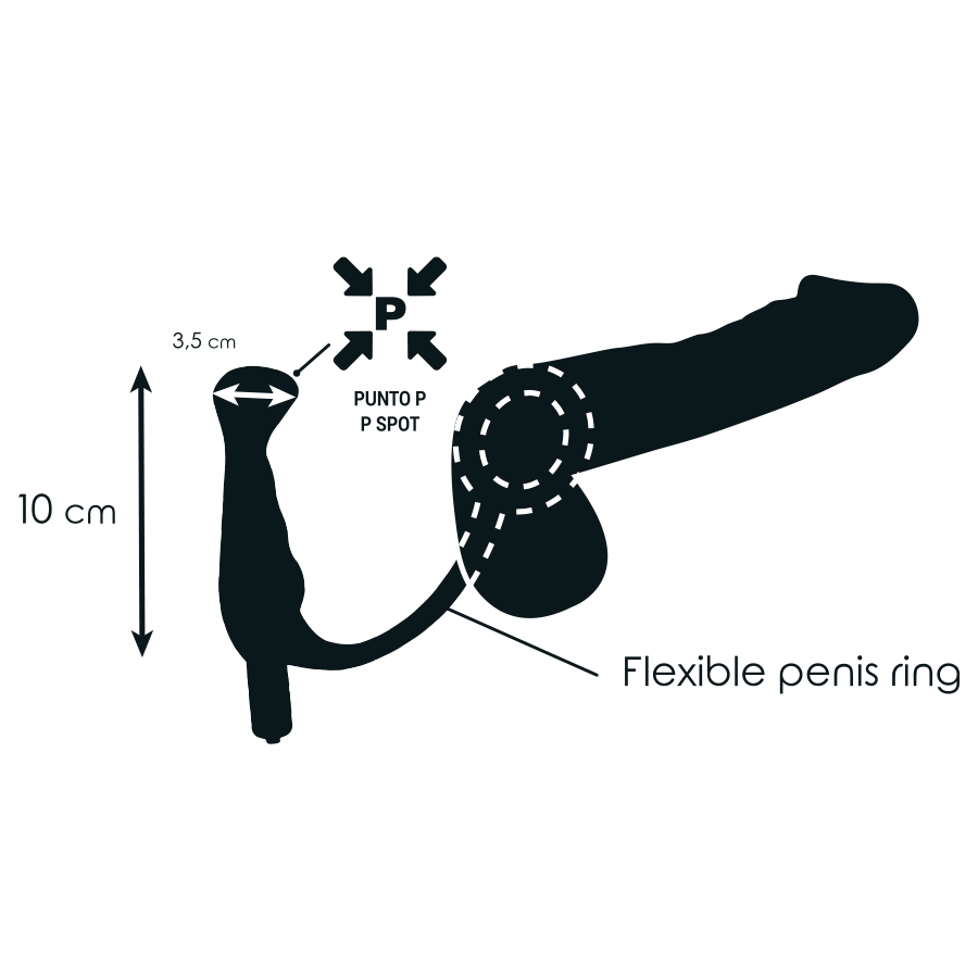 Discover intense P-spot pleasure with the Addicted Toys Vibrator Prost Tico Black. Made from medical-grade silicone, this waterproof, quiet massager boosts erections and enhances male pleasure.4