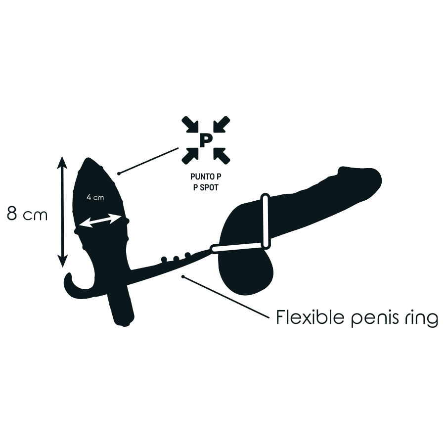 Experience ultimate pleasure with the Addicted Toys Anal Plug Double Black Ring, featuring a vibrating dilator and dual rings for enhanced sensation and stimulation.