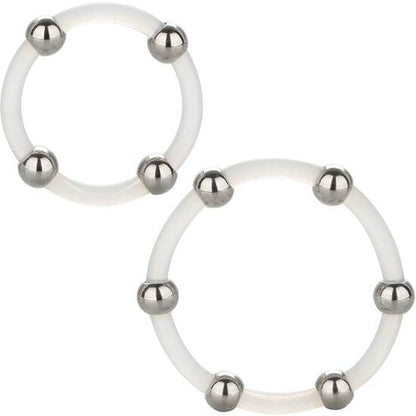 California Exotics - Steel Beaded Silicone Ring Set