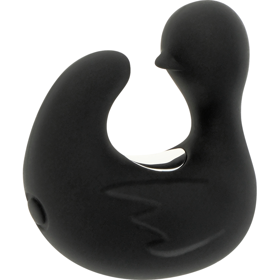 Black&Silver - Duckymania Rechargeable Silicone Stimulating Duck Thimble