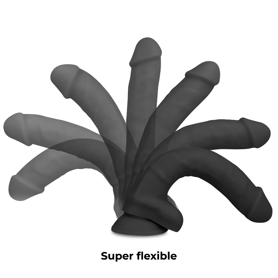 Cock Miller - Silicone Density Cocksil Articulable Black 18 Cm