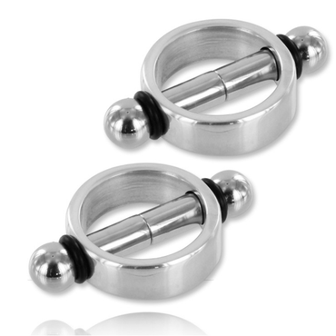 METAL HARD - DelighToys Metal Hard Magnetic Nipple Clamps Pair