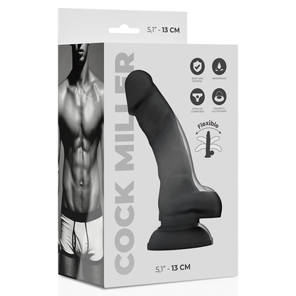 Cock Miller - Silicone Density Cocksil Articulable Black 13 Cm