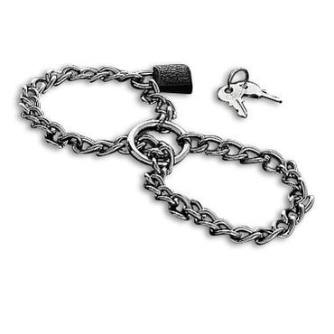 METAL HARD - Stainless Steel Chain Handcuffs by DelighToys
