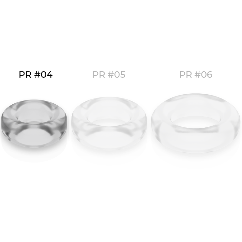 Powering - Super Flexible And Resistant Penis Ring 3.8Cm Pr04 Clear