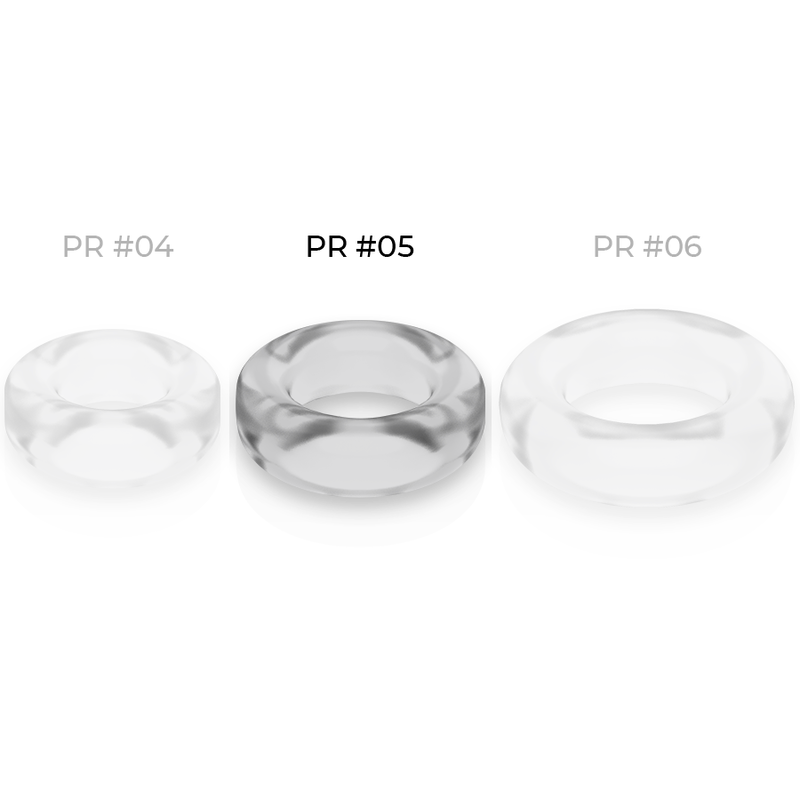 Powering - Super Flexible And Resistant Penis Ring 4.8Cm Pr05 Clear