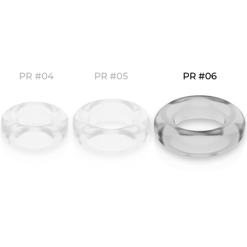 Powering - Super Flexible And Resistant Penis Ring 5.5Cm Pr06 Clear