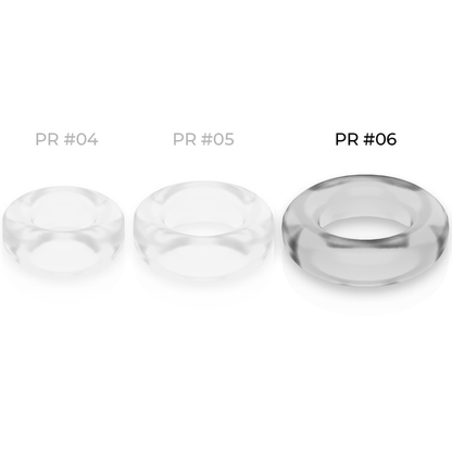 Powering - Super Flexible And Resistant Penis Ring 5.5Cm Pr06 Clear