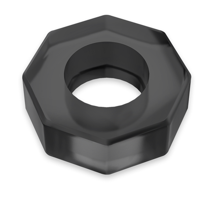 Powering - Super Flexible And Resistant Penis Ring 5Cm Pr10 Black