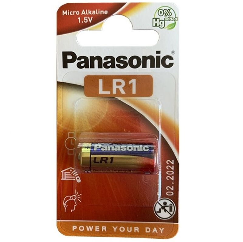 Panasonic - Alkaline Battery Lr1 1.5V Blister 1 Pack