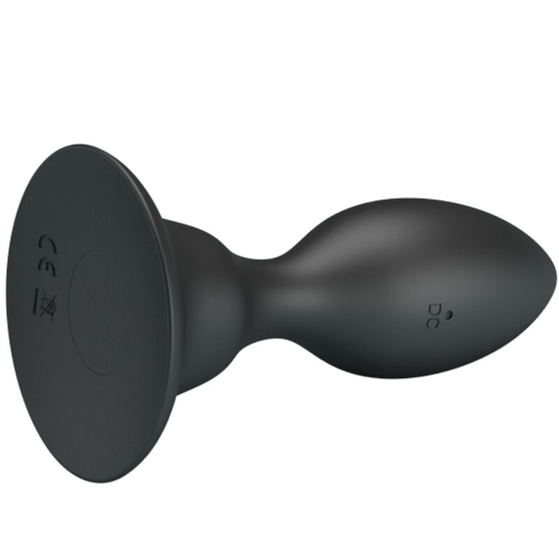 Mr Play - Anal Plug With Vibration Black Remote Control