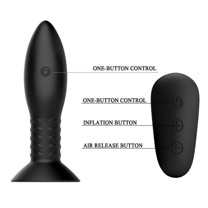 Mr Play - Plug With Black Rotating Balls Remote Control