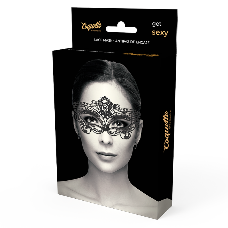 Coquette Chic Desire - Fine Black Lace Mask