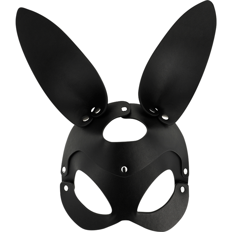 Coquette Chic Desire - Vegan Leather Mask With Rabbit Ears