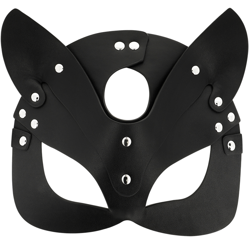 Coquette Chic Desire - Vegan Leather Mask With Cat Ears