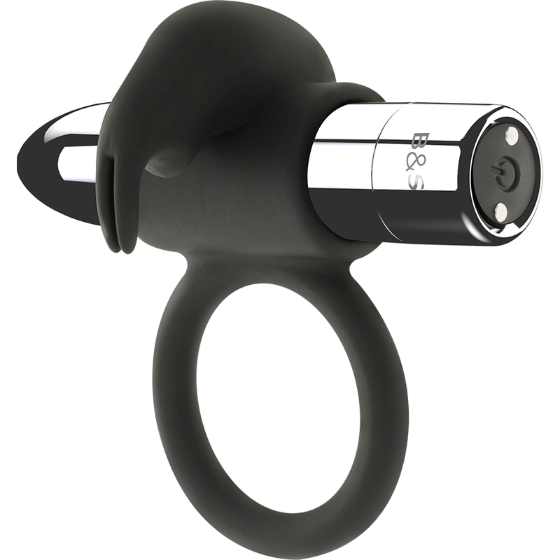 Black&Silver - Burton Rechargeable Ring 10 Vibration Modes