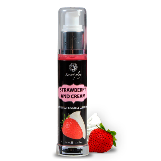 Secretplay - Lubricant 2-1 Heat Effect Strawberry & Cream 50 Ml