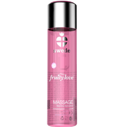 Swede Fruity Love Warming Effect Massage Oil — 120 ml / Sparkling Strawberry Wine