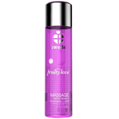 Swede Fruity Love raspberry rhubarb massage oil dispenser