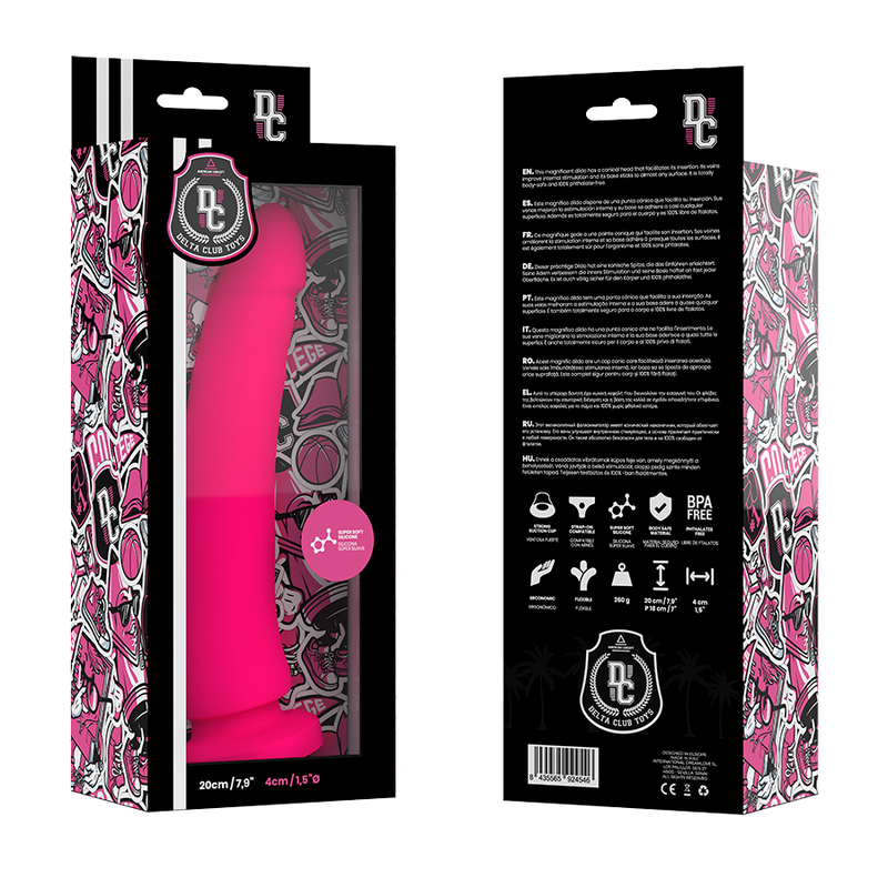 Delta Club - Toys Pink Dildo Medical Silicone 20 Cm -O- 4 Cm