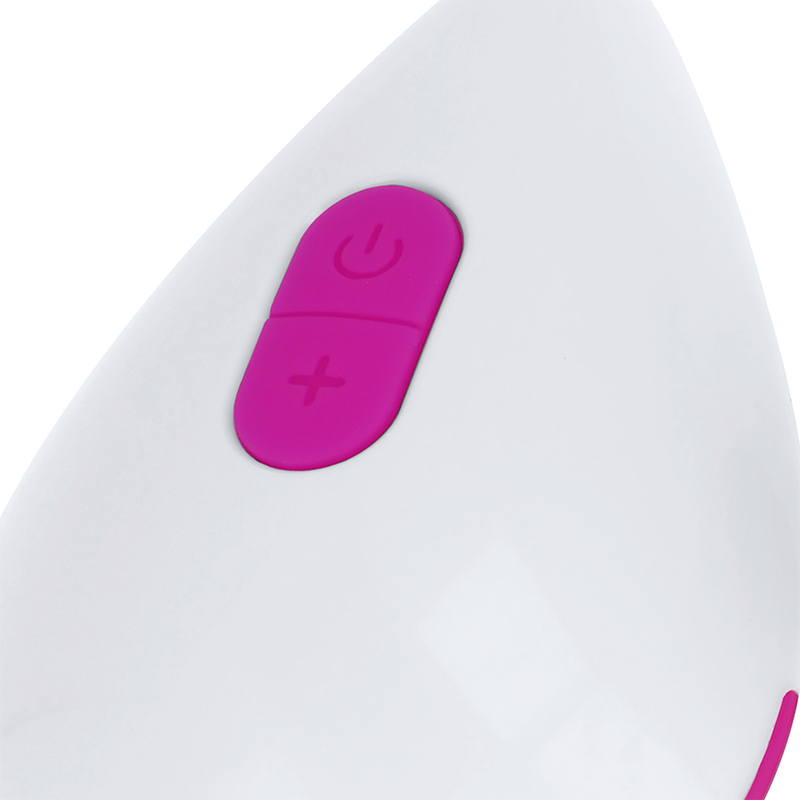 Ohmama - Textured Vibrating Egg 10 Modes Purple And White