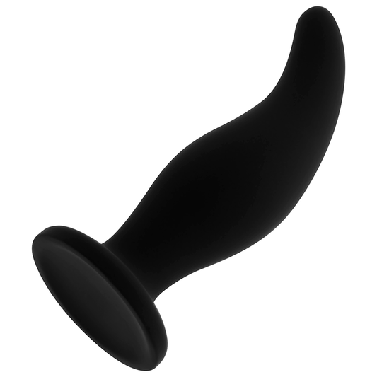 Ohmama - Curved Silicone Anal Plug P-Point 12 Cm