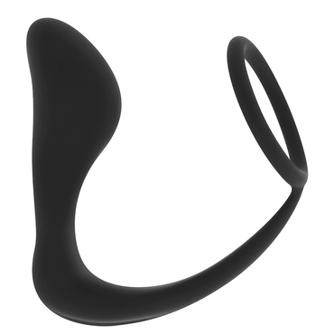 Ohmama - Silicone Anal Plug With Ring 10.5 Cm