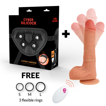 CYBER SILICOCK - Strap-on – Cyber Silicock – Strap – On Mr Rick Remote Control by DelighToys