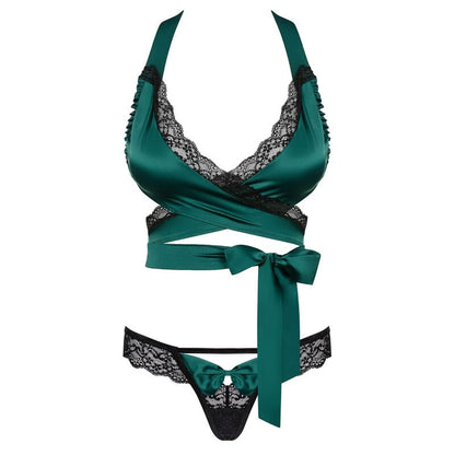 Obsessive - Sensuelia Set Two Pieces Green L/Xl