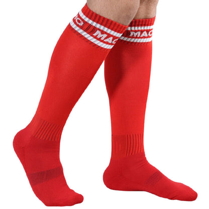 Macho - Long Socks One Size Red