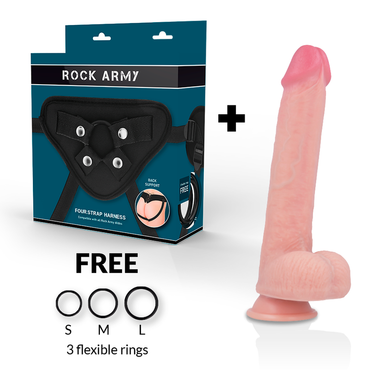 Rockarmy - Arn S + Liquid Silicone Dildo Premium Kingcobra 24 Cm -O- 4.77 Cm