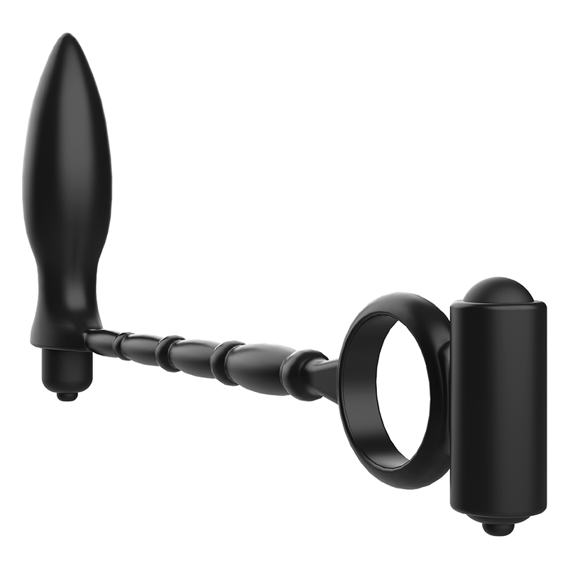 Discover new heights of pleasure with the Addicted Toys Anal Plug Vibratory Ring, designed for thrilling anal exploration and enhanced erections.2