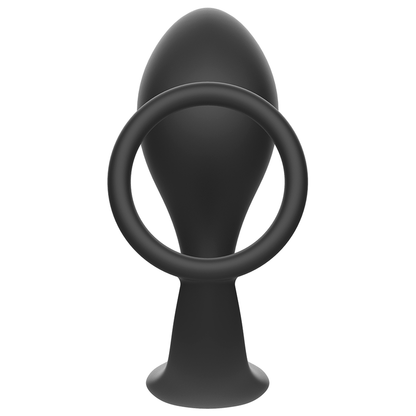 Addicted Toys - Anal Plug Black Silicone Ring