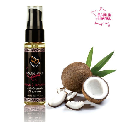 Voulez-Vous Kissable Warming Body Oil, 35 ml – Coconut – listing visual 2