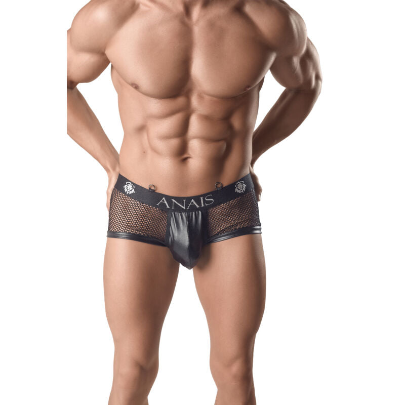 Anais Men Ares Brief delivers bold style with breathable black mesh and a flawless fit. Designed in Europe for confident, image-conscious men worldwide.