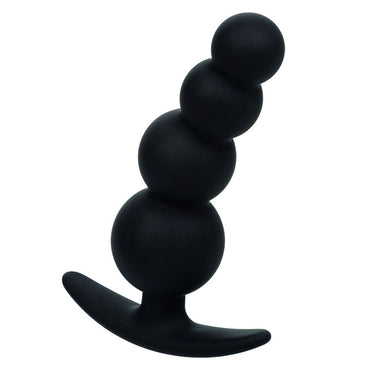 CalExotics Beaded Butt Plug offers a soft silicone design with flexible graduated beads and an easy-pull handle for thrilling, body-safe anal stimulation.1