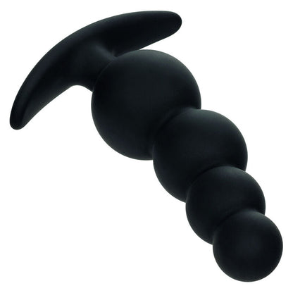 CalExotics Beaded Butt Plug offers a soft silicone design with flexible graduated beads and an easy-pull handle for thrilling, body-safe anal stimulation.2