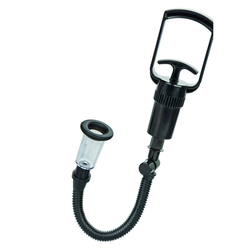 CalExotics Body Pump Kit offers personalized suction with 3 cylinder sizes, soft silicone rings, flexible air hose, and easy-clean design for ultimate intimate enhancement.3
