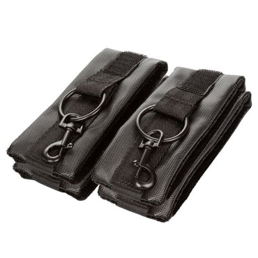 CalExotics Boundless Hog Tie features 4 adjustable cuffs, plush lining, vegan leather, and swivel clasps for safe, secure, and fully immersive bondage play.2