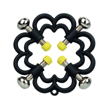 CalExotics Boundless Nipple Grips offer 4-point screw adjustment, nickel-free high-resistance metal, and electric grip tips for thrilling pain and pleasure play.2