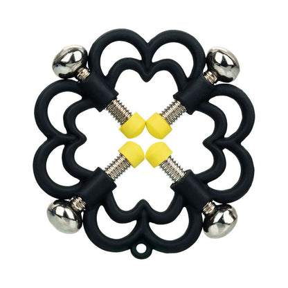 CalExotics Boundless Nipple Grips offer 4-point screw adjustment, nickel-free high-resistance metal, and electric grip tips for thrilling pain and pleasure play.4